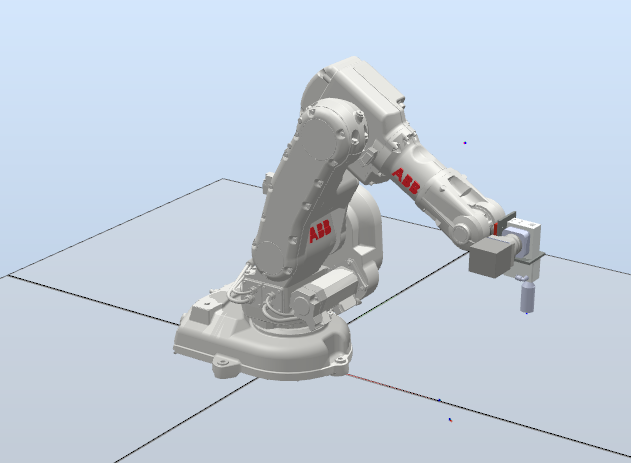 ABB Robotic Arm with Extruder in RobotStudio